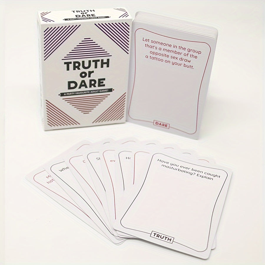 Truth or Dare Card Game – Fun Party Game for Adults – Hilarious Icebreaker for Game Night, Family Gatherings, and Office Events – Great Gift Idea
