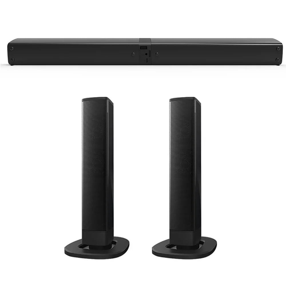 Portable Surround Sound Bar Bluetooth Wireless Subwoofer Home Theater System