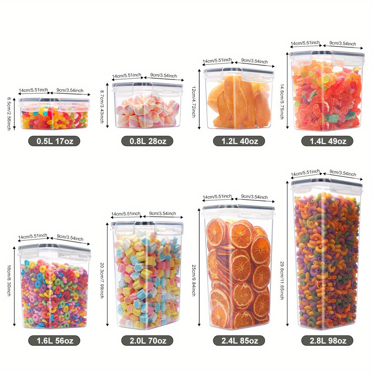 Airtight Food Storage Set – 30/48/84pcs BPA-Free Pantry Organizer with Reusable Labels