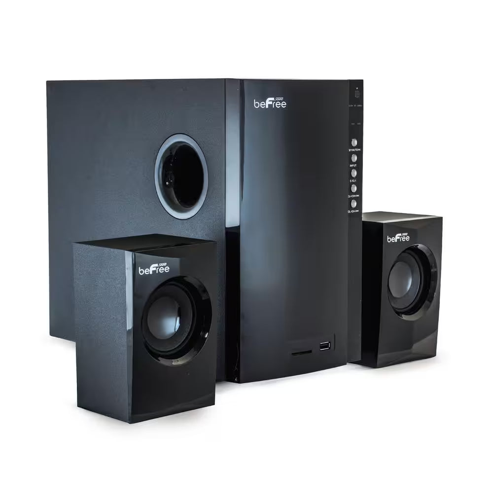 5.1-Channel Surround Sound Bluetooth Speaker System in Black