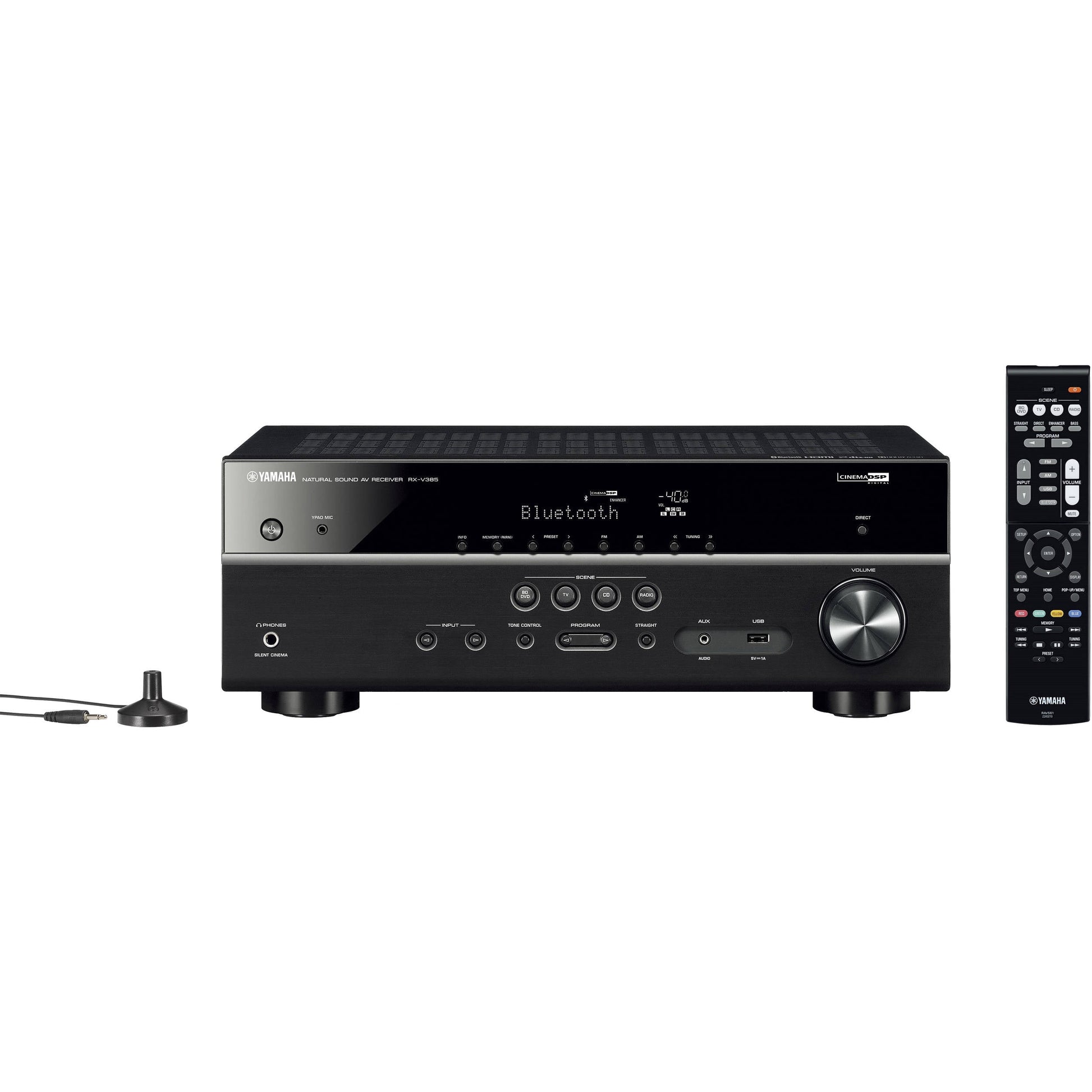 Audio YHT-4950U 4K Ultra HD 5.1-Channel Home Theater System with 8" 50W RMS Powered Subwoofer Speakers, AV Receiver with Cable Ties and Cleaning Kit