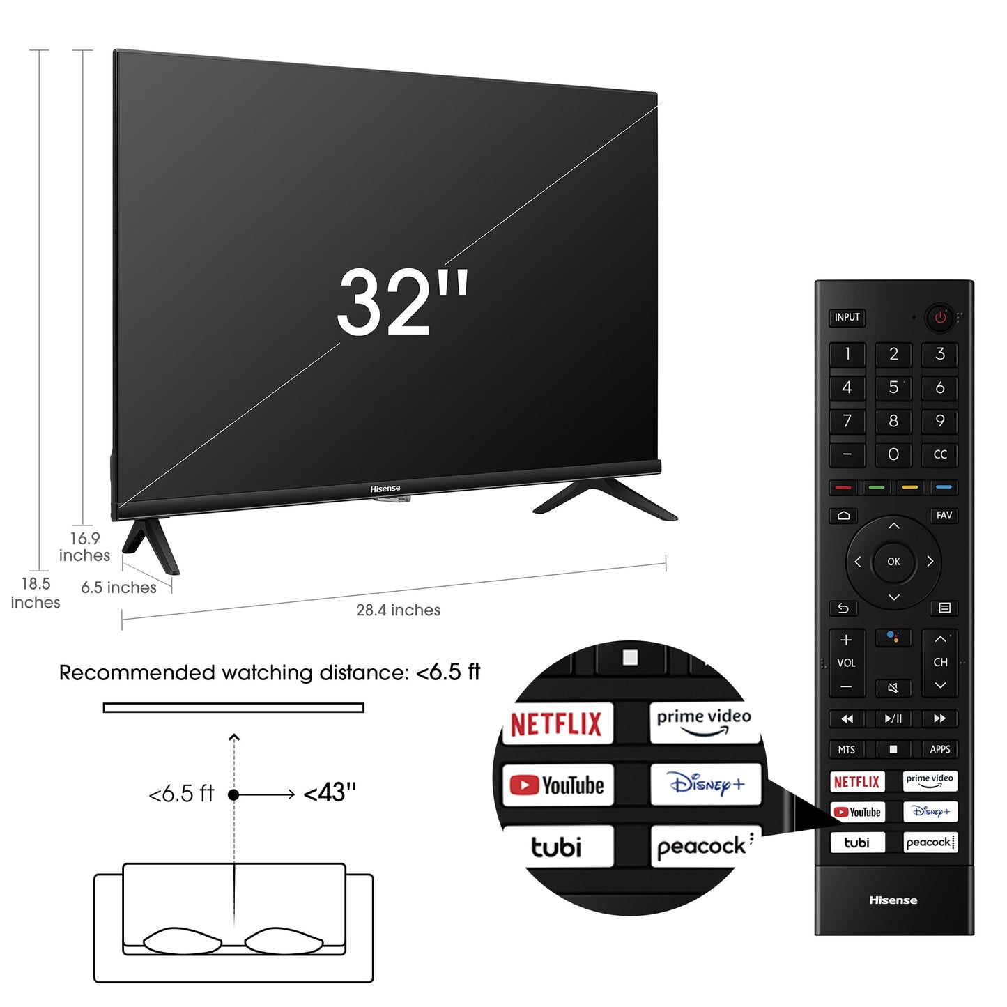 32" Class A4H Series LED Android Smart Television A4H Series 32A4H