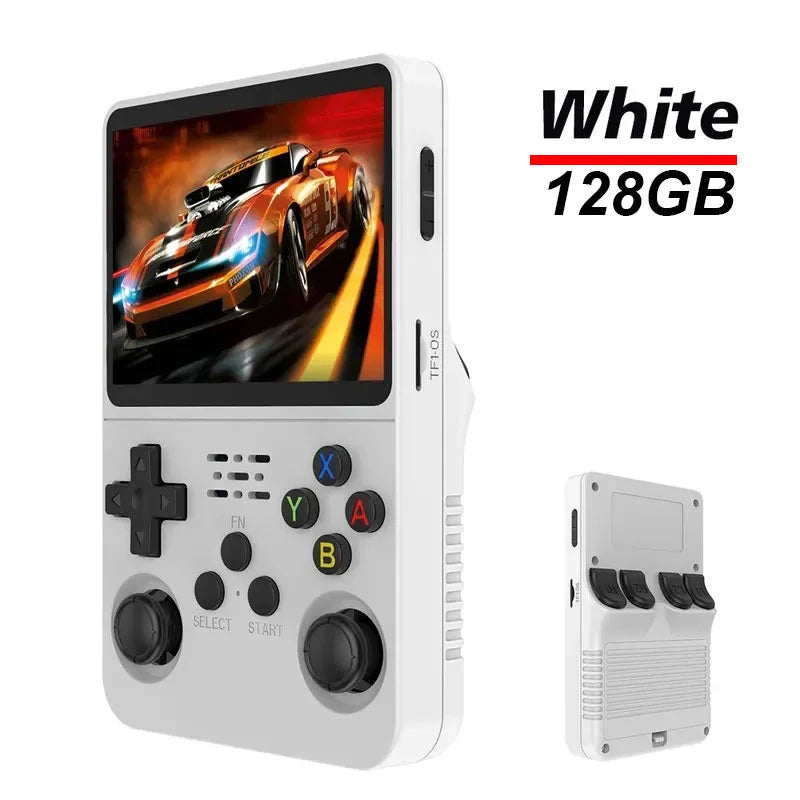 R36S Handheld Game Console, 3.5" IPS Screen, 64GB, Linux, Open Source, Retro Arcade Games