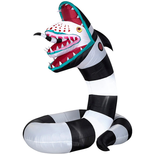 6 Ft Airblown® Blowup Inflatable Large Beetlejuice Sandworm Outdoor Decoration - Black