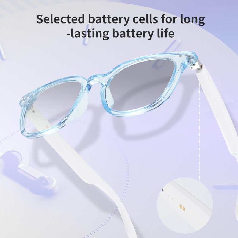 Waterproof Smart Glasses w/ Bluetooth, One-Touch Photo, Color-Changing Tech Glasses