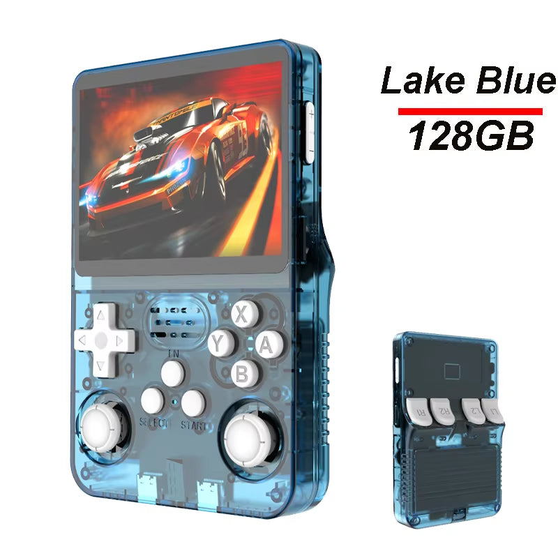 R36S Handheld Game Console, 3.5" IPS Screen, 64GB, Linux, Open Source, Retro Arcade Games