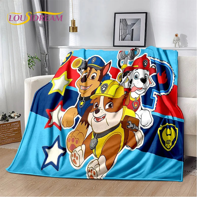 Cartoon Paw Patrol Soft Plush Flannel Throw Blanket - Homeward Trends