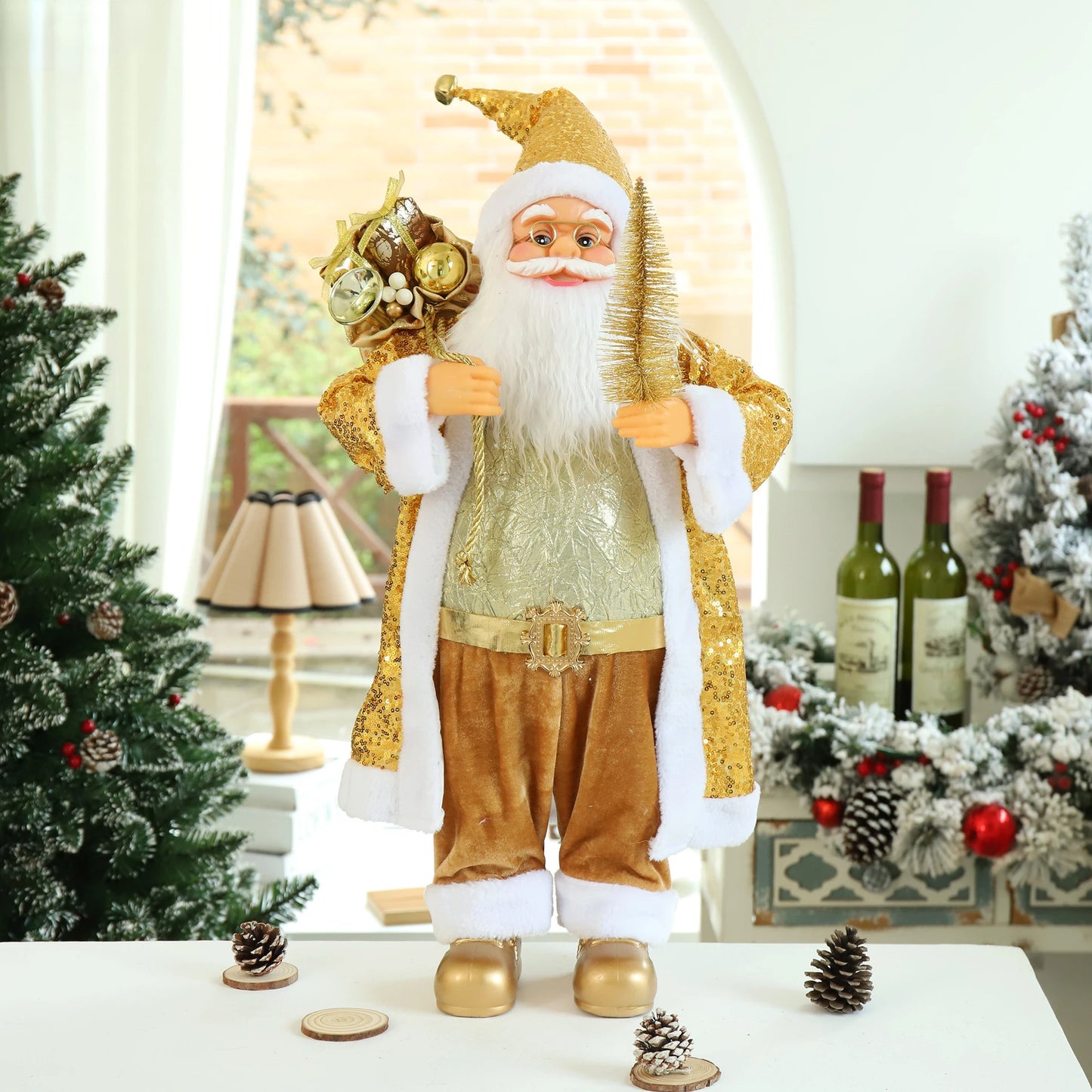 60cm Big Santa Claus Doll Christmas Decorations New Year Home Room Decoration Gift - Homeward Trends