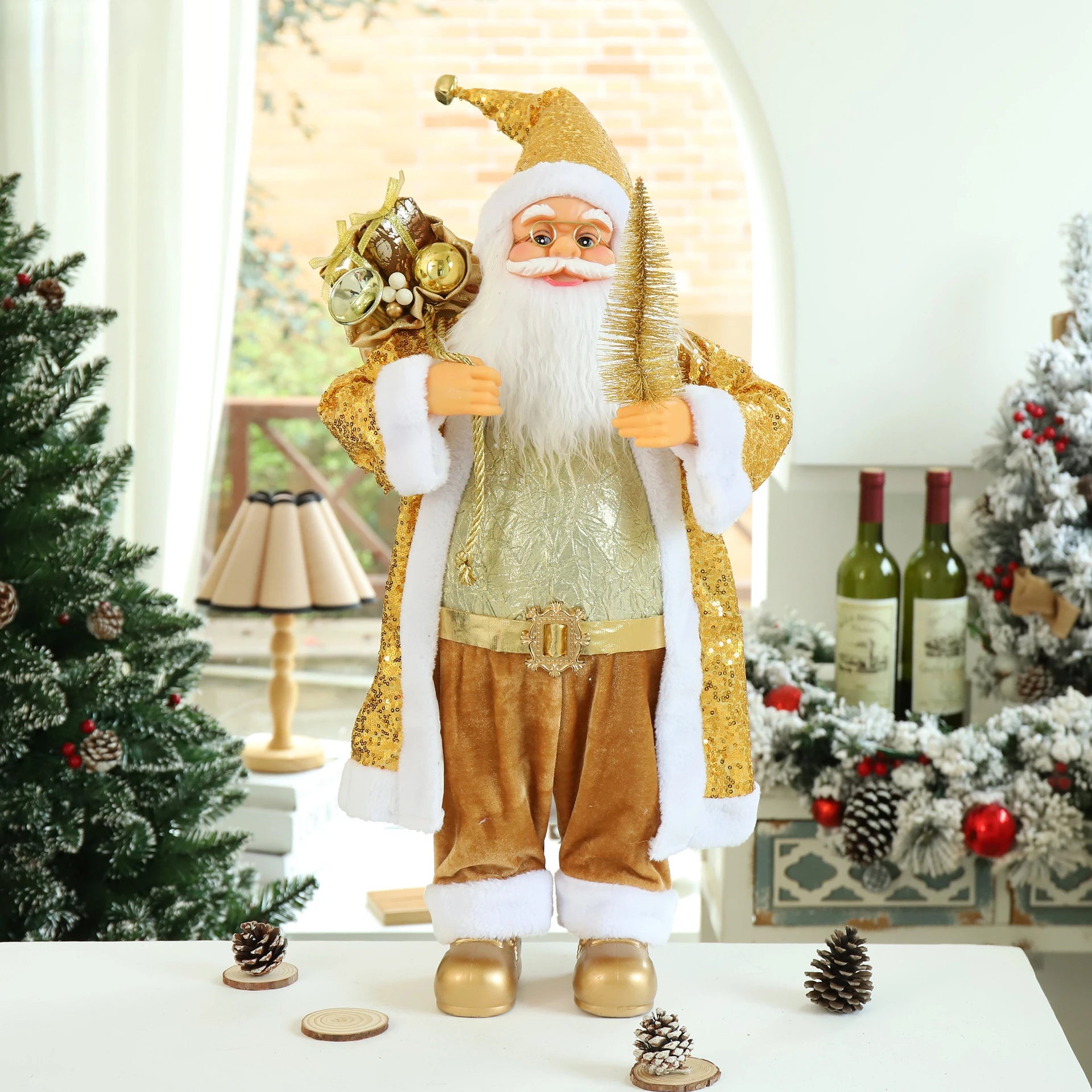 60cm Big Santa Claus Doll Christmas Decorations New Year Home Room Decoration Gift - Homeward Trends