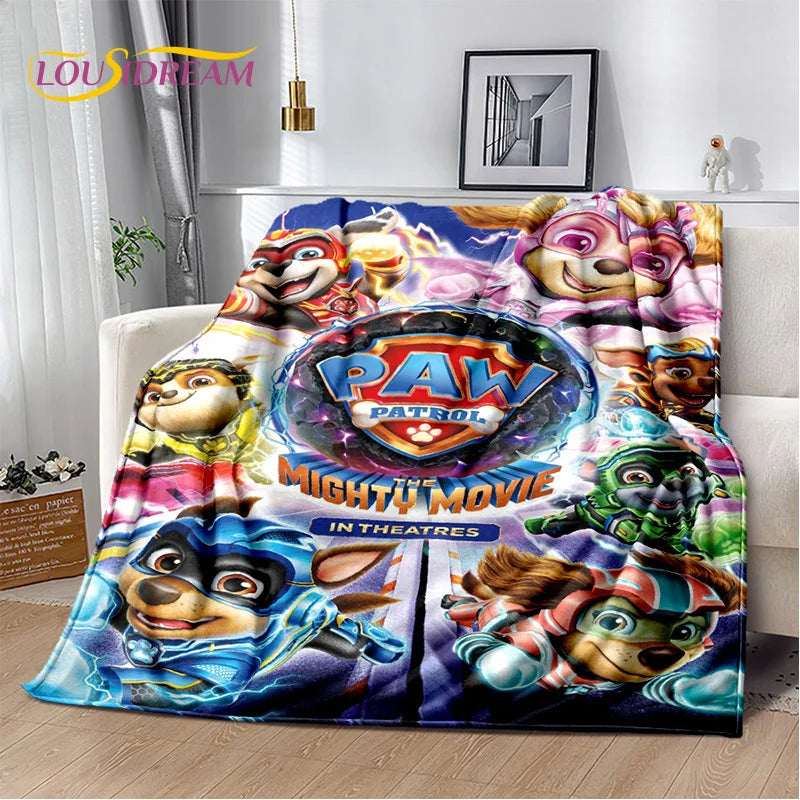 Cartoon Paw Patrol Soft Plush Flannel Throw Blanket - Homeward Trends