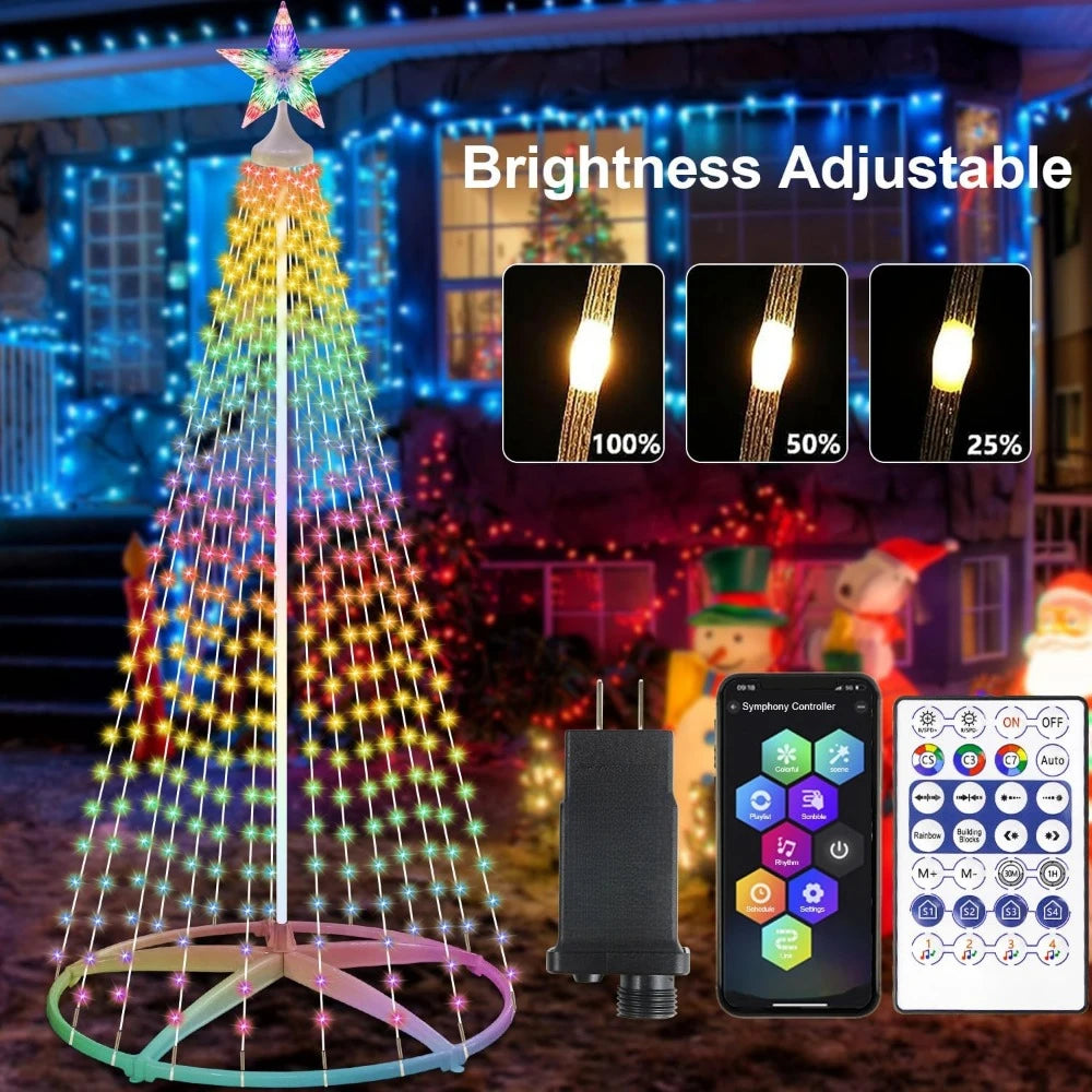 2 Pack 10ft Solar String Lights, 330 LED, 8 Modes, Waterproof Christmas Fairy Lights for Garden & Party