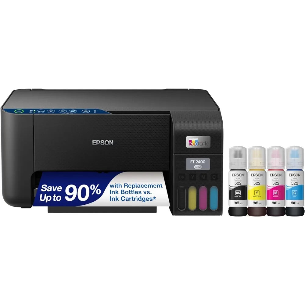 EcoTank ET-2400 Wireless All-in-One Supertank Printer - Cartridge-Free, Color Printing with Scan & Copy for Easy Home Use - Homeward Trends