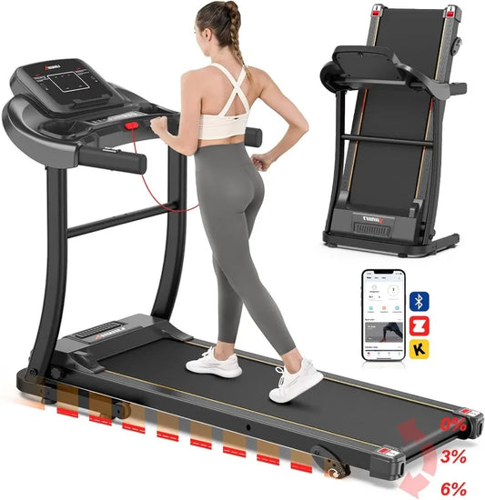 Treadmill for Home Small Treadmill with Incline 3.0HP Portable Treadmill for Home/Office Easy Assembly Fitness Running Jogging - Homeward Trends