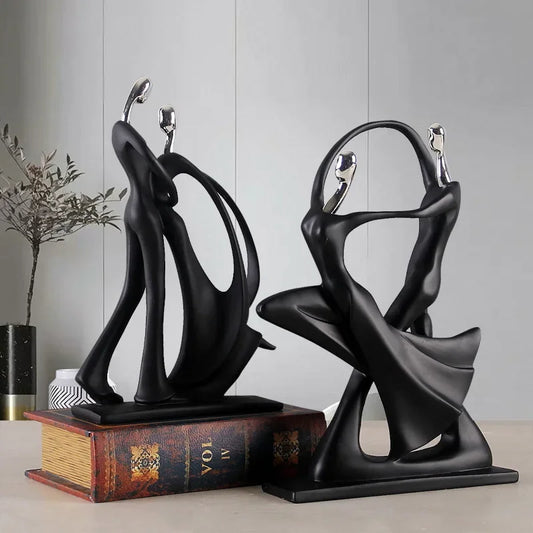 Nordic Art Dancing Couple Figure Ornaments Figurines for Home Decoration - Accessories for your Living Room - Homeward Trends