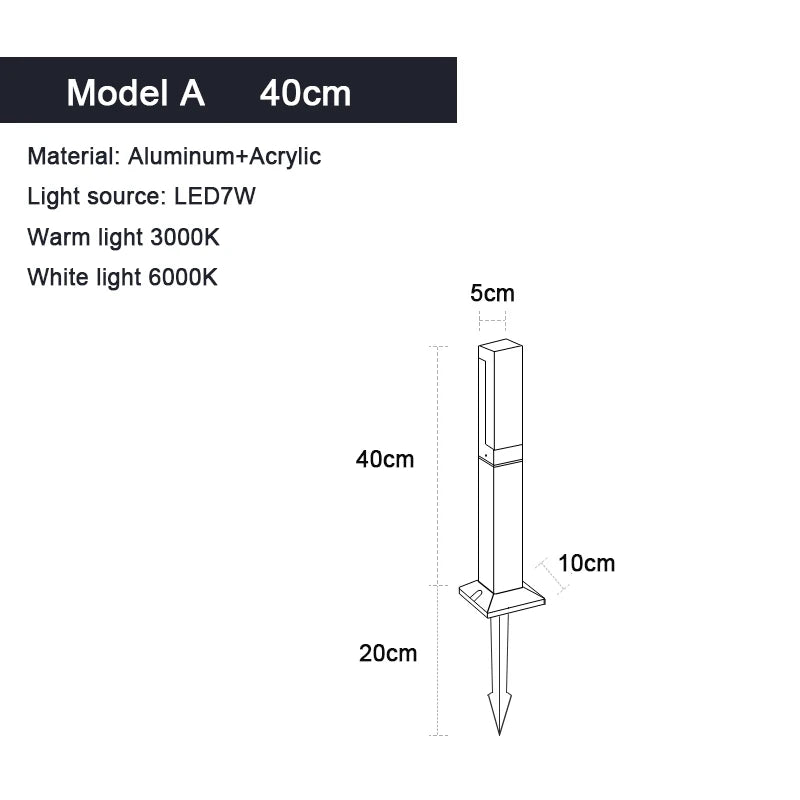 LED Lawn Lamp Landscape Lights For Garden Decoration IP65 Waterproof AC85-265V Garden Lights Outdoor Lighting For country house - Homeward Trends