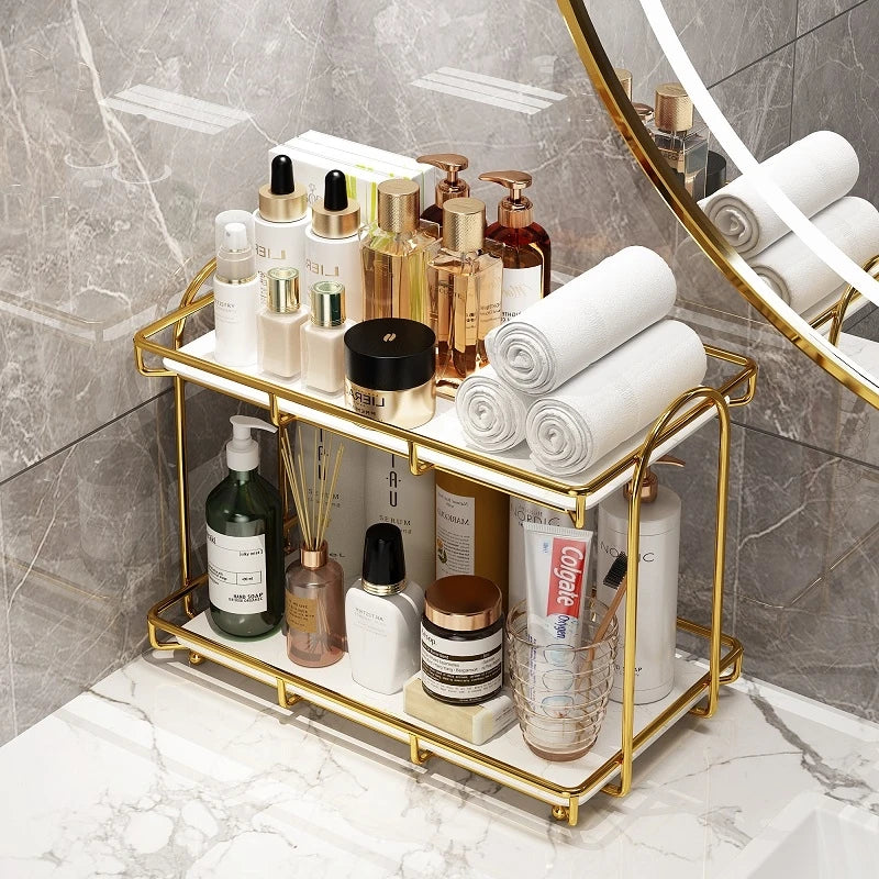 Waterproof Bathroom Storage Shelf Simple Style Shower Organizer Rack - single blue - accessories - Homeward Trends