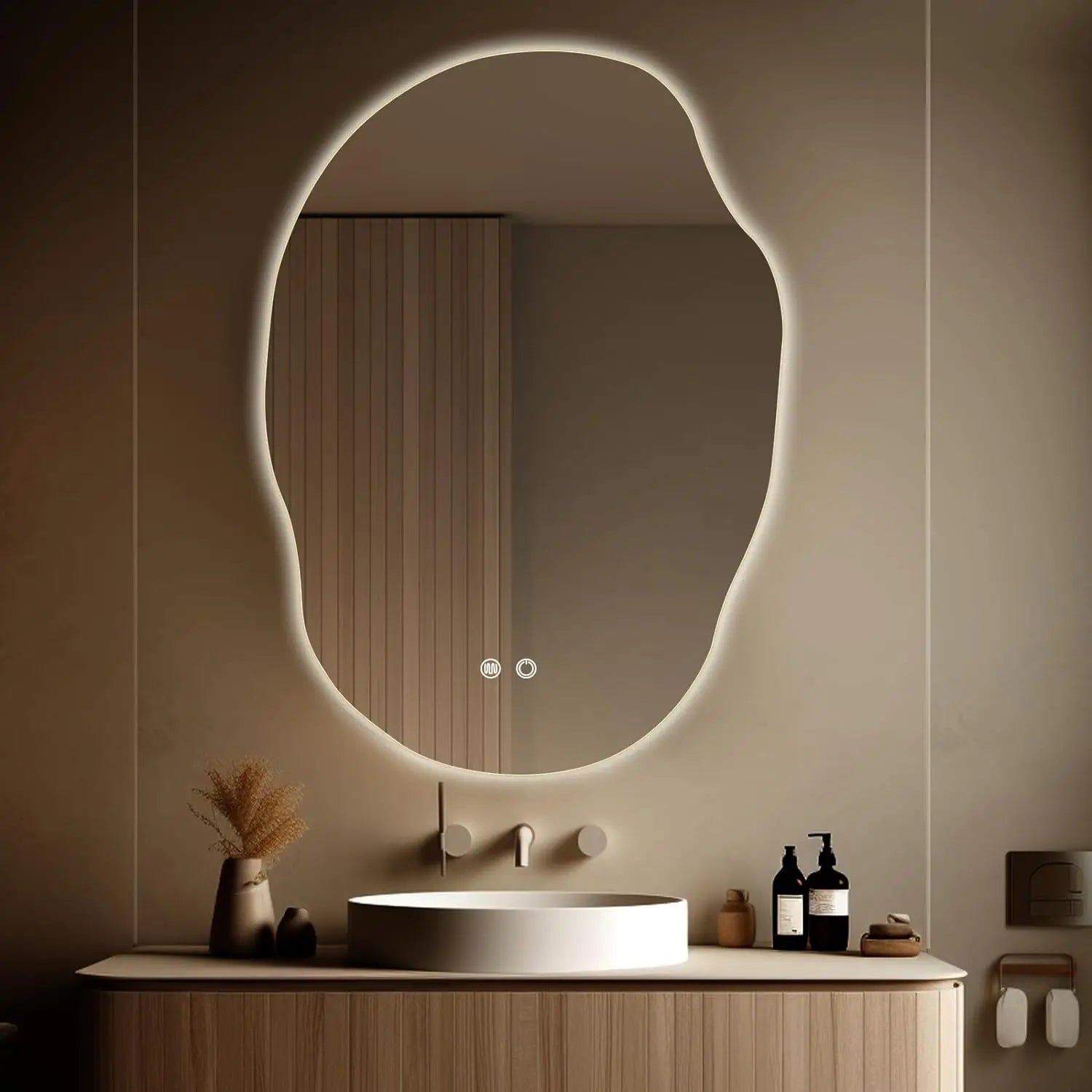 LED Bathroom Vanity Mirror with Lights - 25x35 Inch Wall-Mounted, Anti-Fog Mirror for Bathroom - Homeward Trends