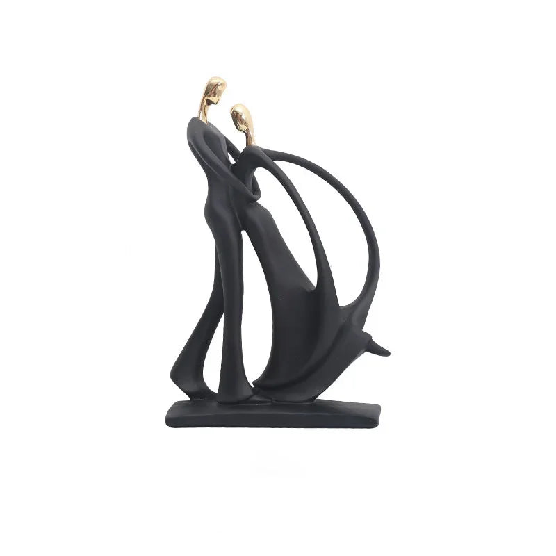 Nordic Art Dancing Couple Figure Ornaments Figurines for Home Decoration - Accessories for your Living Room - Homeward Trends