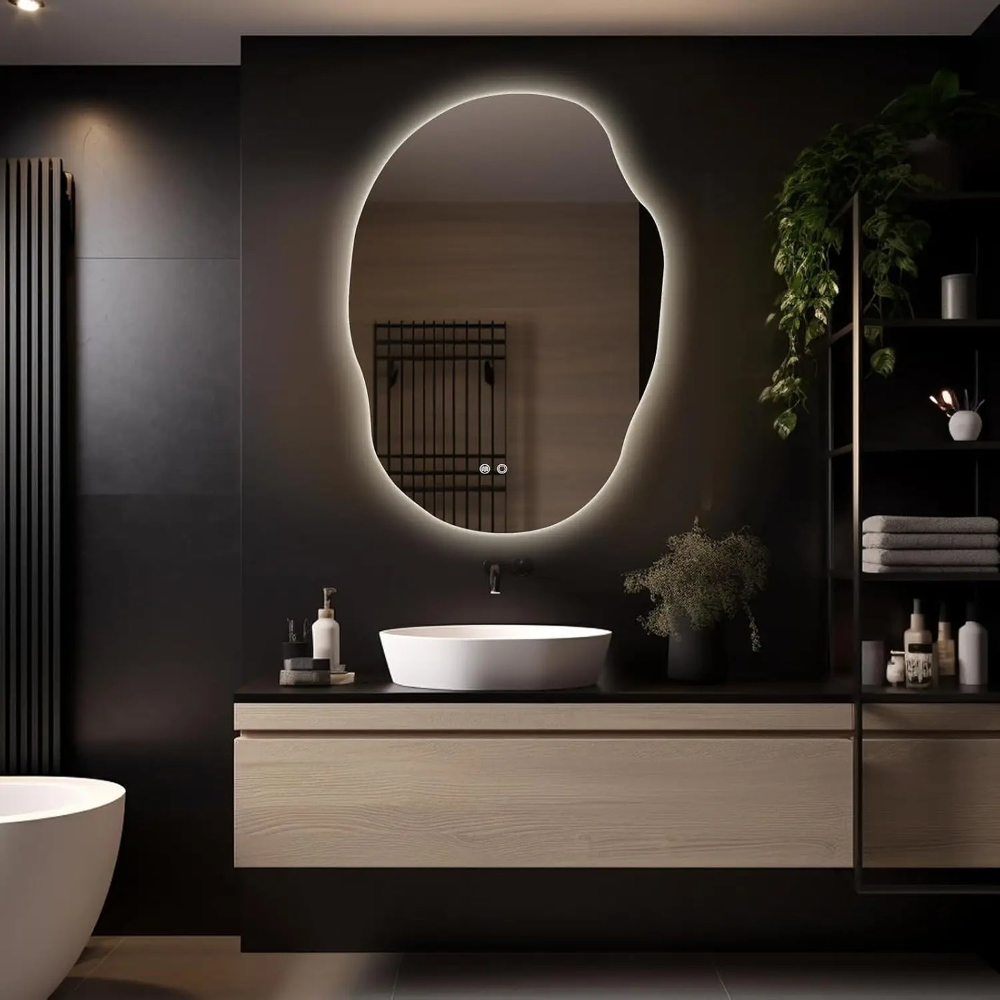 LED Bathroom Vanity Mirror with Lights - 25x35 Inch Wall-Mounted, Anti-Fog Mirror for Bathroom - Homeward Trends