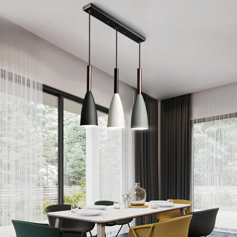 Modern Nordic 3-Head Pendant Light - Minimalist Fixture for Dining Table, Kitchen Island & Bedroom - Homeward Trends