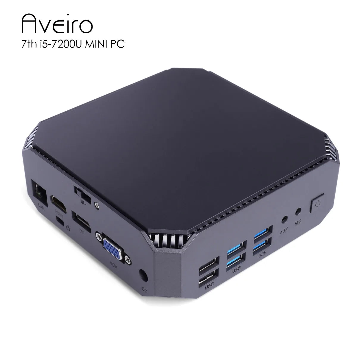 Mini PC Intel Core i5-7200U Up to 3.1GHz CK2 Gaming 16GB DDR4 512GB NVMe SSD/DIY Windows 10/11 Computer HDMI VGA DP 4K HTPC NUC - Homeward Trends