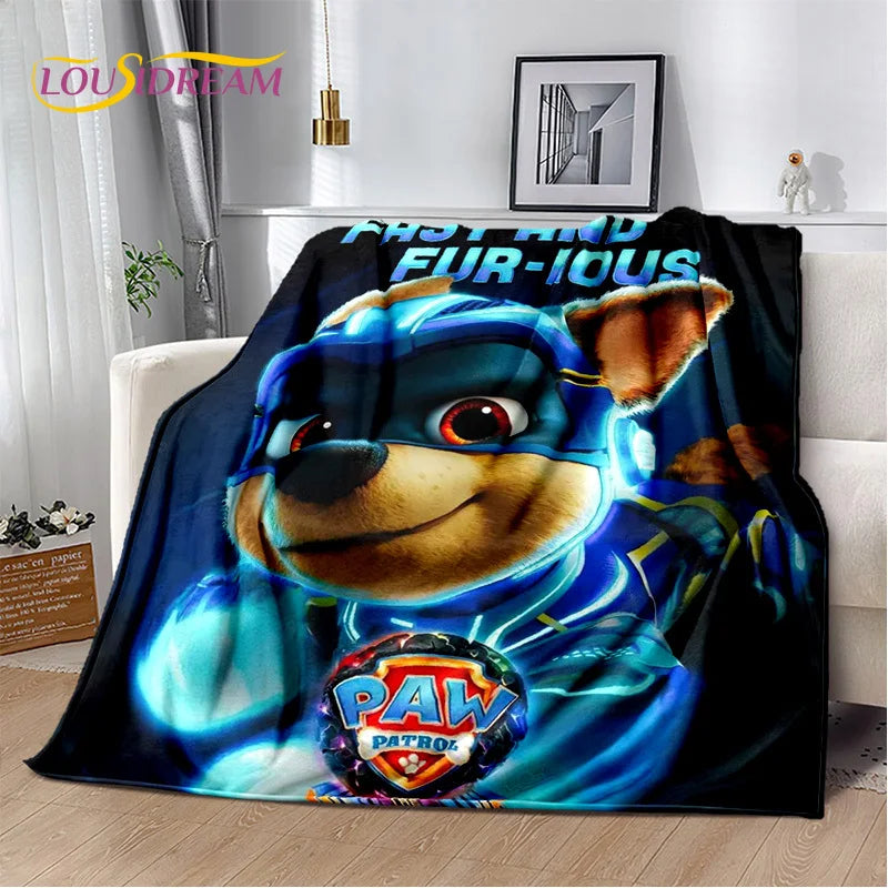 Cartoon Paw Patrol Soft Plush Flannel Throw Blanket - Homeward Trends