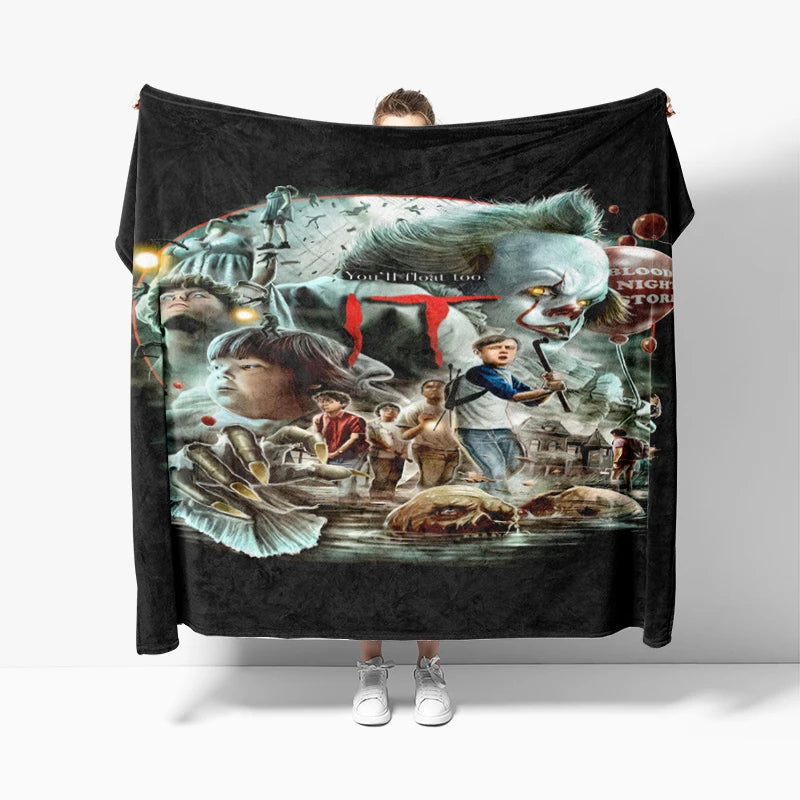 Evil Dead Necronomicon Fleece Blanket, Horror Bedspread, Soft Tapestry, Peter Panayis Horror Movie Art blankets - Homeward Trends