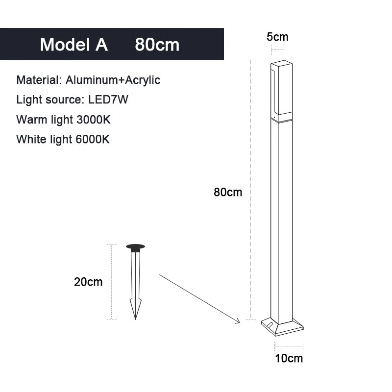 LED Lawn Lamp Landscape Lights For Garden Decoration IP65 Waterproof AC85-265V Garden Lights Outdoor Lighting For country house - Homeward Trends