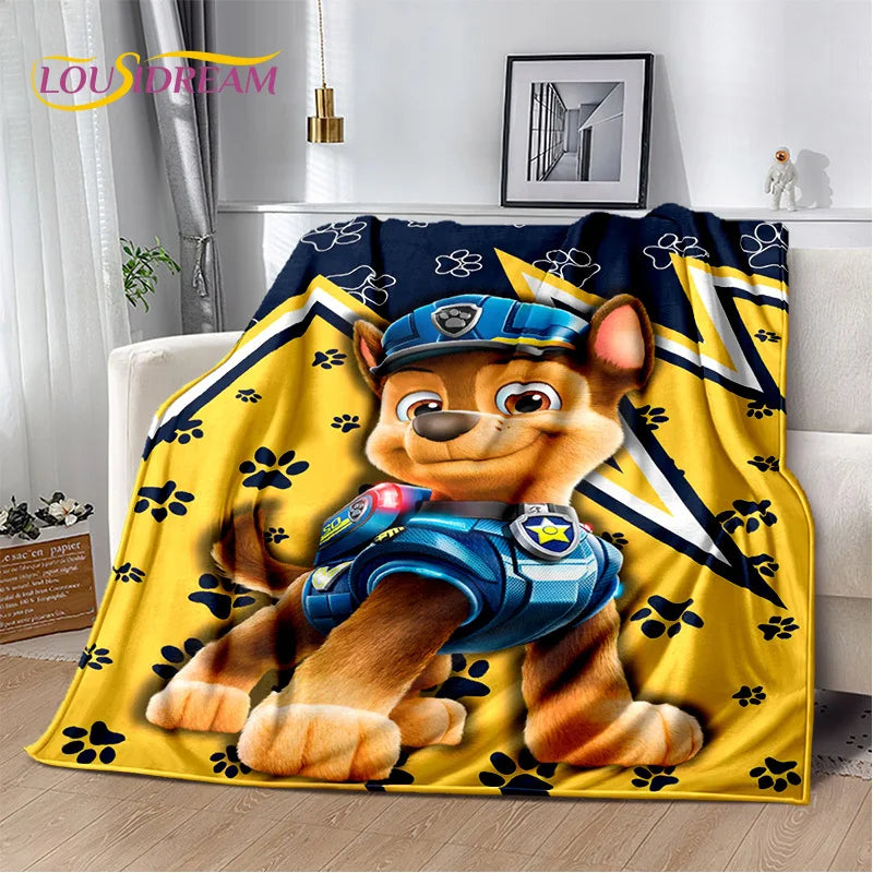 Cartoon Paw Patrol Soft Plush Flannel Throw Blanket - Homeward Trends