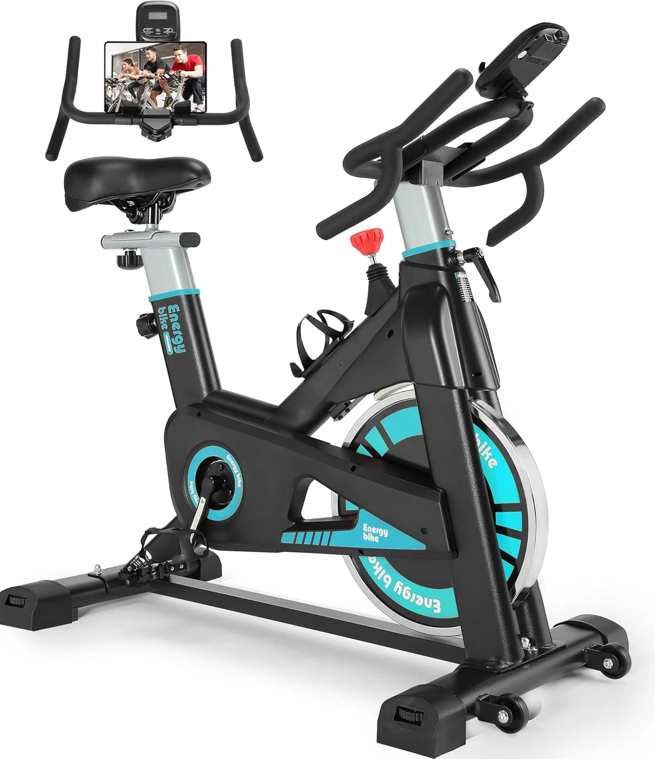 Exercise Bike, Indoor Cycling Bike/Stationary Bike for Home, Heavy Flywheel and LCD Monitor for Home Gym Cardio Workout Training - Homeward Trends