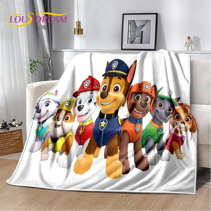 Cartoon Paw Patrol Soft Plush Flannel Throw Blanket - Homeward Trends