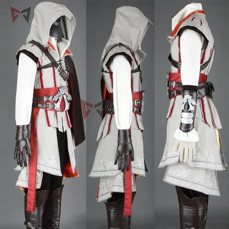 Creed Cosplay Costume: 16-Piece Ezio/Connor Set for Men, Women, Kids - Custom Halloween Outfit