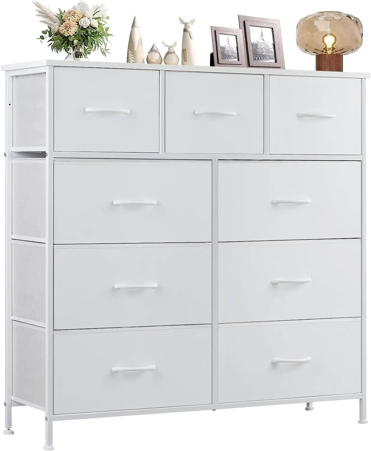 Dresser with 9 Drawers, Storage Unit Organizer Chest for Clothes, Tall Dressers & Chests of Drawers for Bedroom, Hallway - Homeward Trends