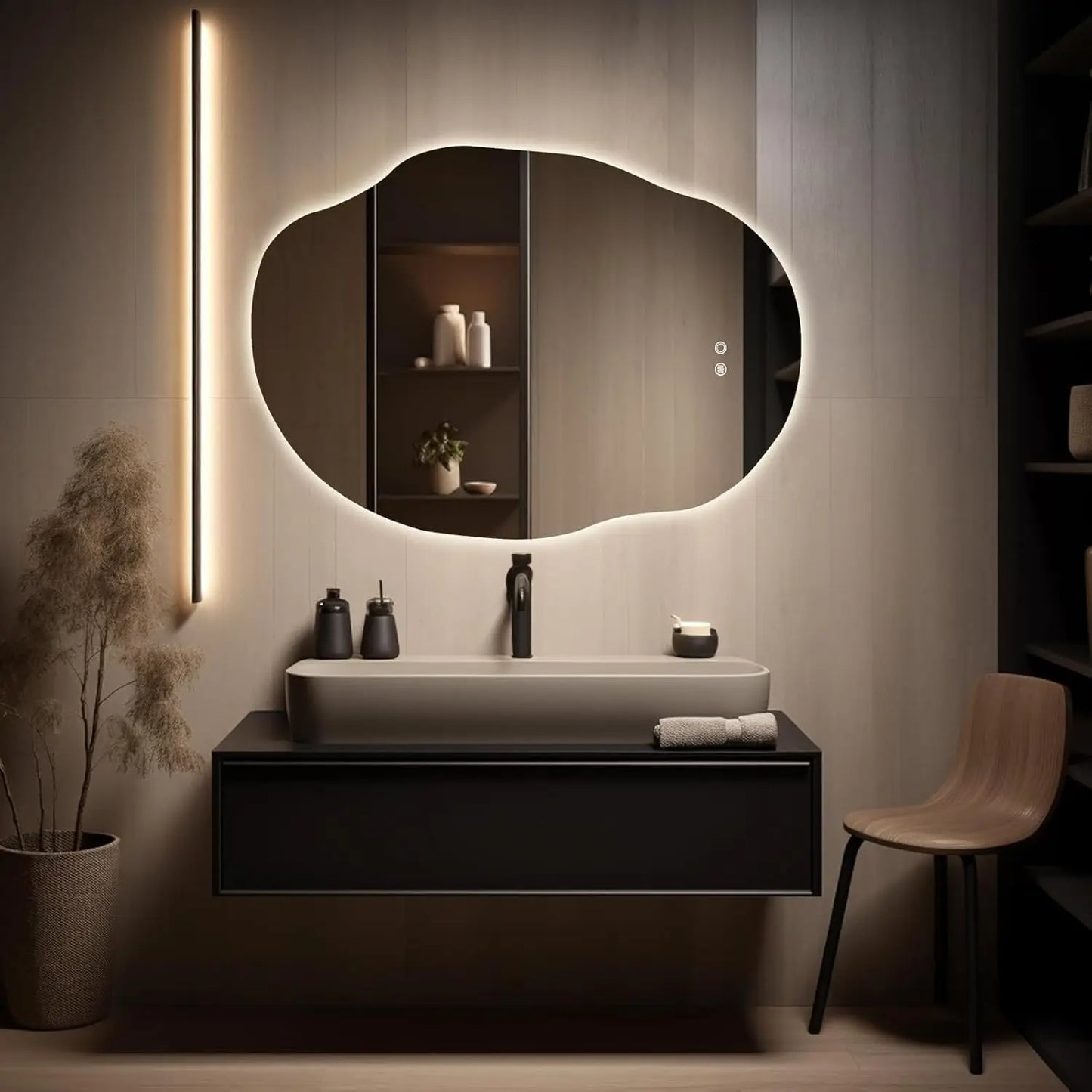 LED Bathroom Vanity Mirror with Lights - 25x35 Inch Wall-Mounted, Anti-Fog Mirror for Bathroom - Homeward Trends