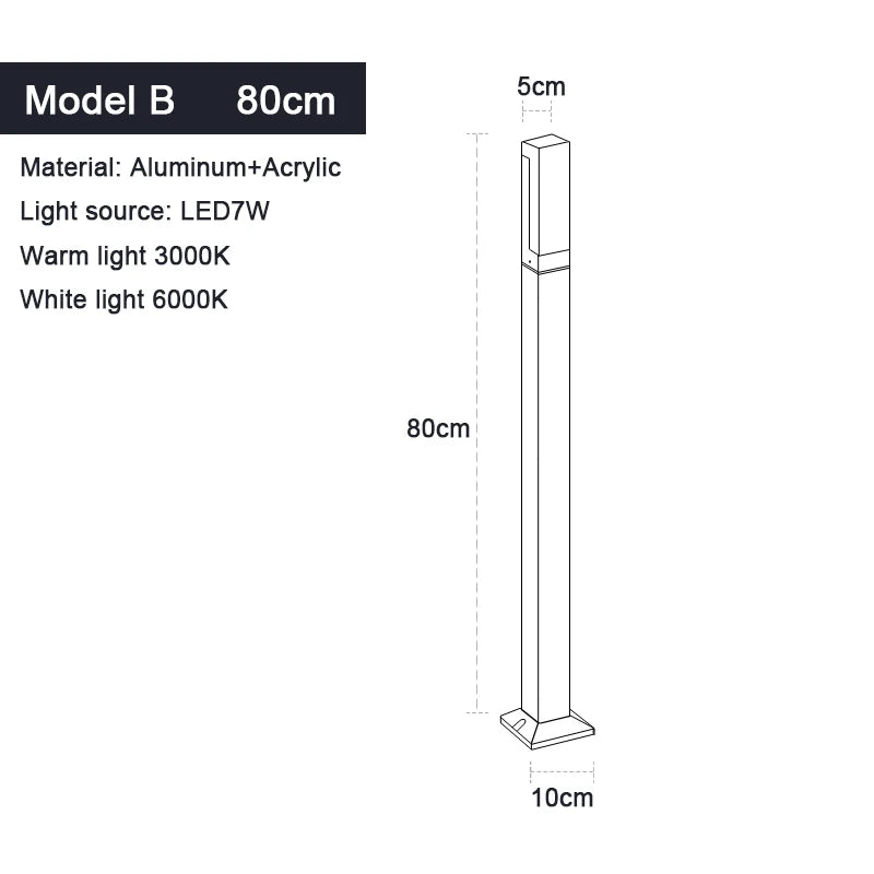 LED Lawn Lamp Landscape Lights For Garden Decoration IP65 Waterproof AC85-265V Garden Lights Outdoor Lighting For country house - Homeward Trends