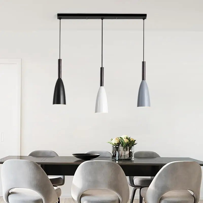 Modern Nordic 3-Head Pendant Light - Minimalist Fixture for Dining Table, Kitchen Island & Bedroom - Homeward Trends