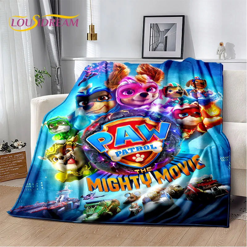 Cartoon Paw Patrol Soft Plush Flannel Throw Blanket - Homeward Trends