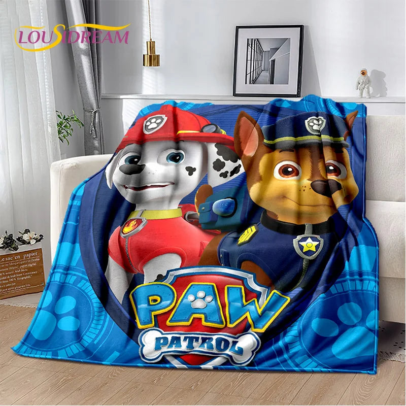 Cartoon Paw Patrol Soft Plush Flannel Throw Blanket - Homeward Trends