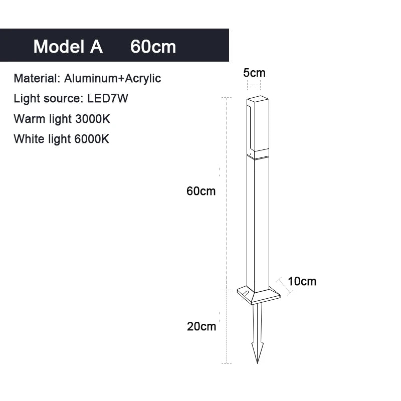 LED Lawn Lamp Landscape Lights For Garden Decoration IP65 Waterproof AC85-265V Garden Lights Outdoor Lighting For country house - Homeward Trends