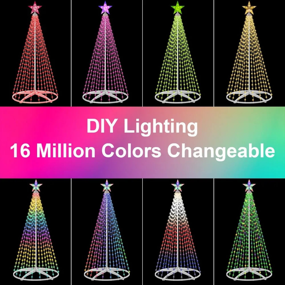 2 Pack 10ft Solar String Lights, 330 LED, 8 Modes, Waterproof Christmas Fairy Lights for Garden & Party