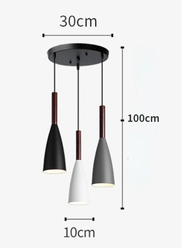 Modern Nordic 3-Head Pendant Light - Minimalist Fixture for Dining Table, Kitchen Island & Bedroom - Homeward Trends