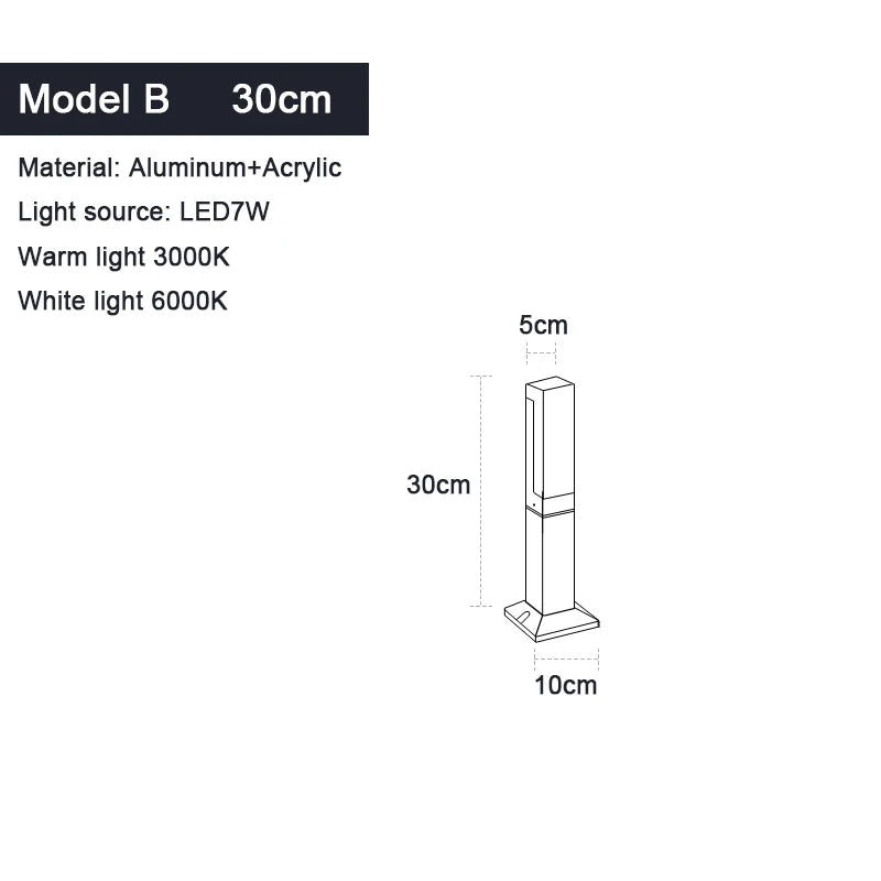 LED Lawn Lamp Landscape Lights For Garden Decoration IP65 Waterproof AC85-265V Garden Lights Outdoor Lighting For country house - Homeward Trends