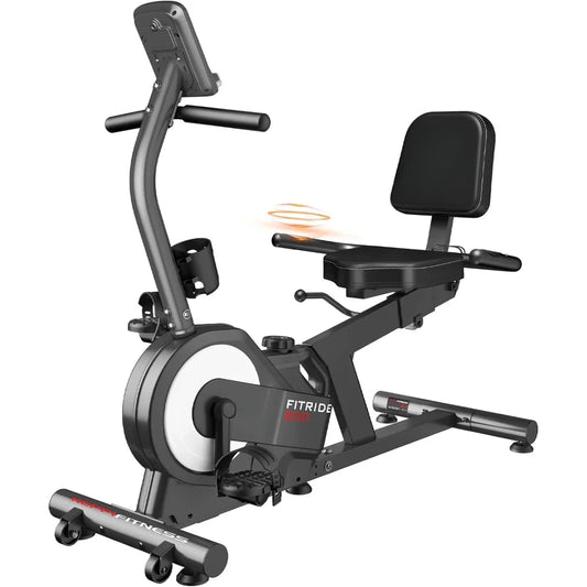 Magnetic Resistance Recumbent Exercise Bike for Adults & Seniors with Pulse Sensor - Ideal Cardio Stationary Bike - Homeward Trends