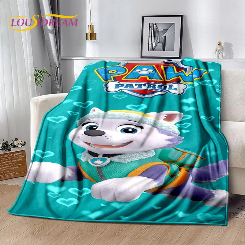 Cartoon Paw Patrol Soft Plush Flannel Throw Blanket - Homeward Trends