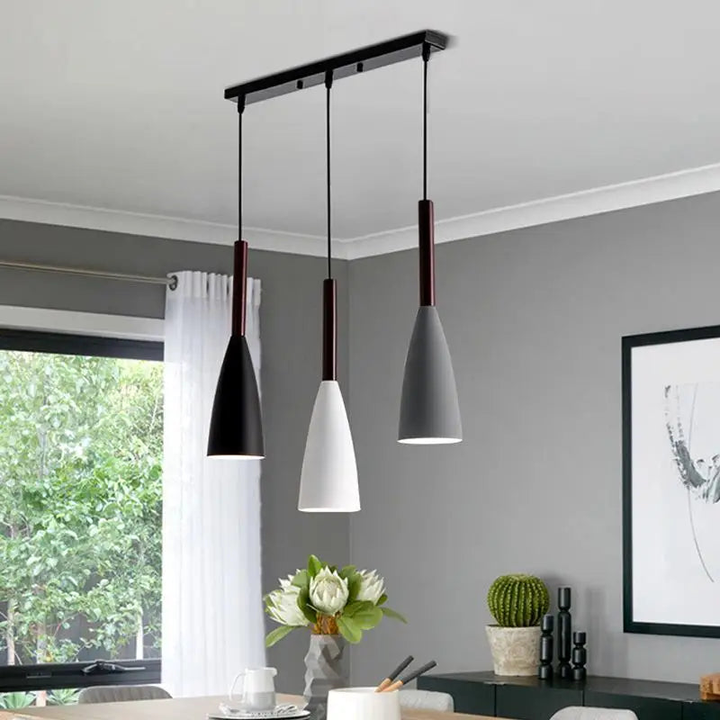 Modern Nordic 3-Head Pendant Light - Minimalist Fixture for Dining Table, Kitchen Island & Bedroom - Homeward Trends