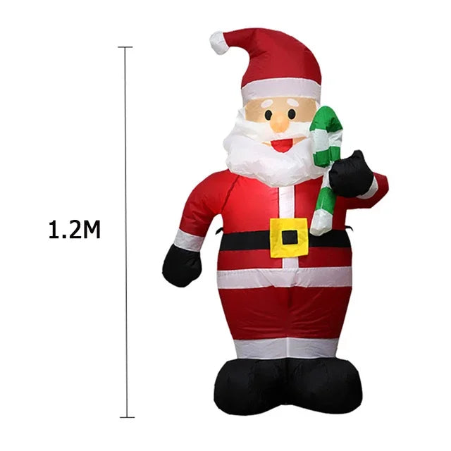 LED Santa Claus & Snowman Inflatable - Luminous Christmas Decoration for Outdoor Garden & Party - Homeward Trends