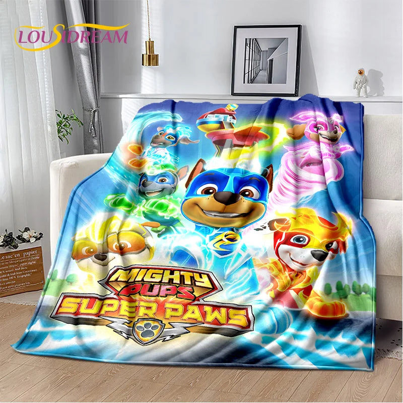 Cartoon Paw Patrol Soft Plush Flannel Throw Blanket - Homeward Trends