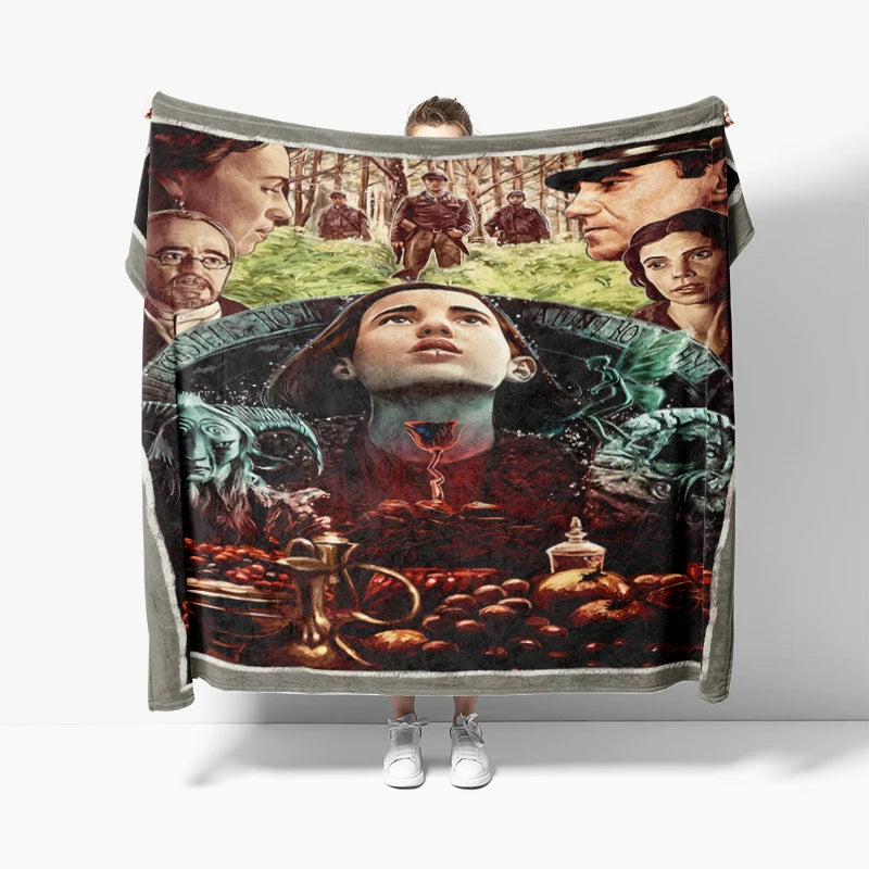 Evil Dead Necronomicon Fleece Blanket, Horror Bedspread, Soft Tapestry, Peter Panayis Horror Movie Art blankets - Homeward Trends