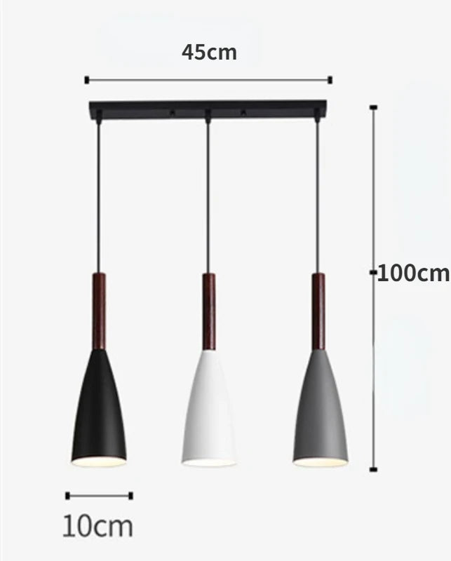 Modern Nordic 3-Head Pendant Light - Minimalist Fixture for Dining Table, Kitchen Island & Bedroom - Homeward Trends