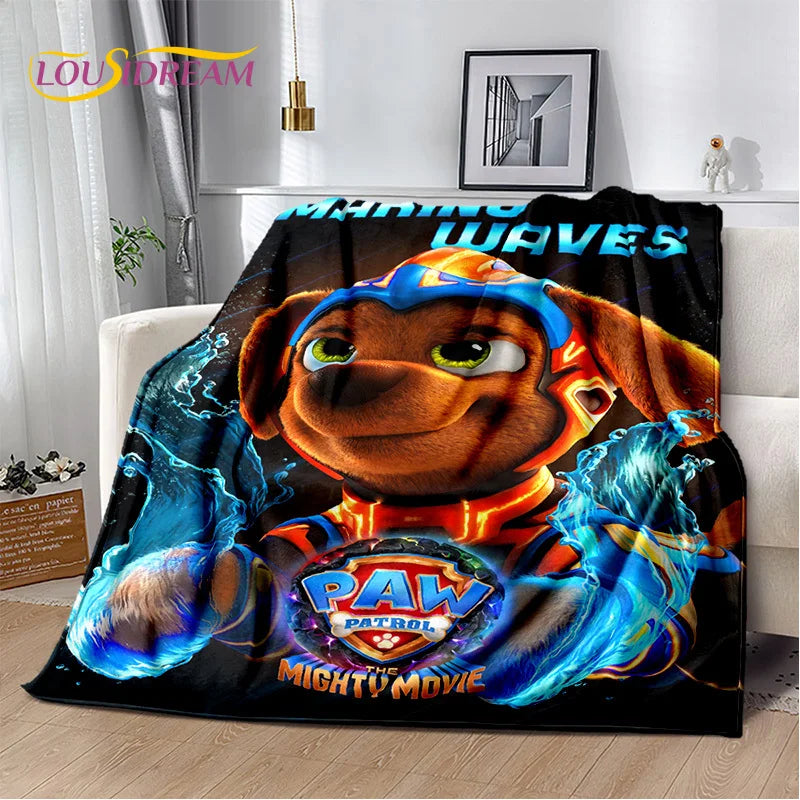 Cartoon Paw Patrol Soft Plush Flannel Throw Blanket - Homeward Trends